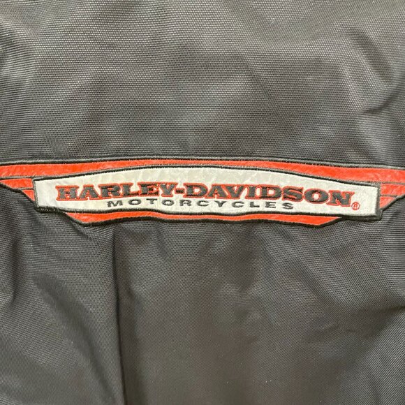 Harley Davidson Black Logo Coat Mens Size S - Picture 4 of 5